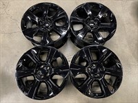 Four 2019 Range Rover Sport factory 21 Wheels OEM Rims Gloss Black
