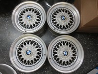 Four 89-94 BMW 535 540 635 740 750 415mm Factory Wheels OEM Rims 415x195 59169
